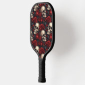 Design der Schädel- und Rose-Serie 10 Pickleball Schläger (Links)