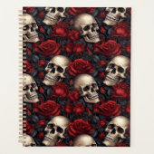 Design der Schädel- und Rose-Serie 10 Planer (Vorderseite)