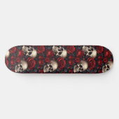 Design der Schädel- und Rose-Serie 10 Skateboard (Horizontal)