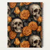 Design der Schädel- und Rose-Serie 11 Planer (Rückseite)