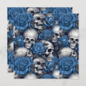 Design der Schädel- und Rose-Serie 12 (Vorne/Hinten)