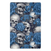 Design der Schädel- und Rose-Serie 12 Mini Klemmbrett (Rückseite)