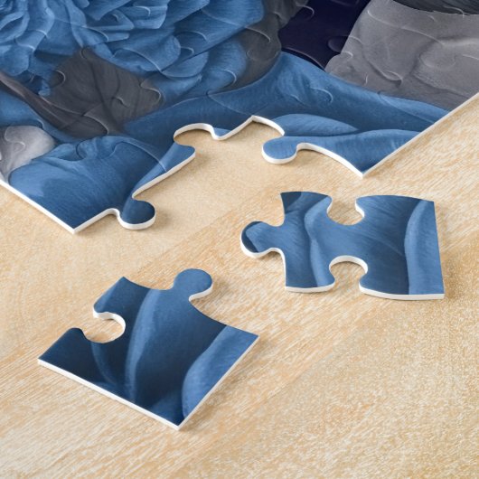 Design der Schädel- und Rose-Serie 12 Puzzle (Seite)