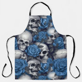 Design der Schädel- und Rose-Serie 12 Schürze (Vorderseite)