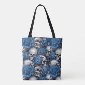 Design der Schädel- und Rose-Serie 12 Tasche (Rückseite)