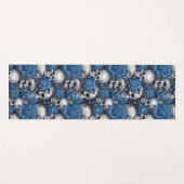 Design der Schädel- und Rose-Serie 12 Yogamatte (Vorderseite (Horizontal))
