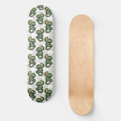 Design der Schlange im weißen Hintergrund Skateboard (Vorderseite)