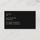 Design der Schmuck-Theme Business Card Visitenkarte (Rückseite)