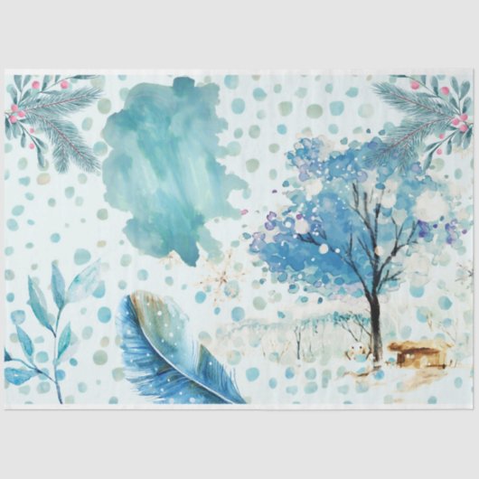 Design der Schneegeneration 4 Seidenpapier (Vorderseite)