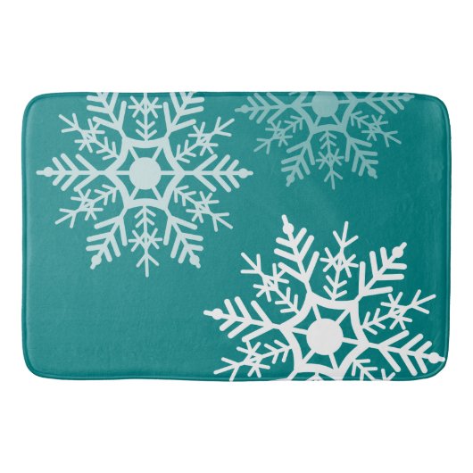 Design der Schneestars - Badematte (Vorderseite)