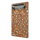 Design der schönen Brillen, Teekannen, Cups & mehr Mini Klemmbrett (Gewinkelt2)