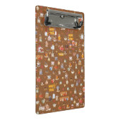 Design der schönen Brillen, Teekannen, Cups & mehr Mini Klemmbrett (Schrägansicht)