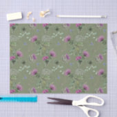 Design der schottischen Serie Floral und Tartan 4 Seidenpapier (Handwerk)
