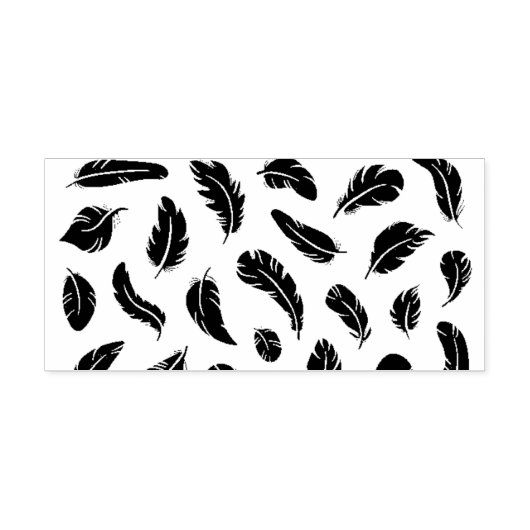 Design der schwarzen Feder Permastempel (Design)