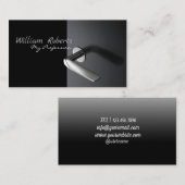 Design der Schwarzen Handtür für die Visitenkarte (Vorne/Hinten)