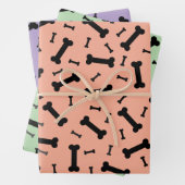 Design der schwarzen Hundeknochen Geschenkpapier Set (Beispiel)