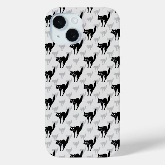 Design der Schwarzen Katze-Schatten-Silhouette Case-Mate iPhone Hülle (Rückseite)