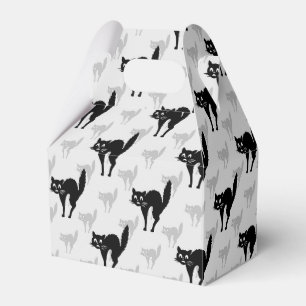 Design der Schwarzen Katze-Schatten-Silhouette Geschenkschachtel