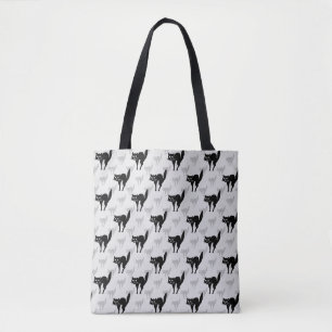 Design der Schwarzen Katze-Schatten-Silhouette Tasche