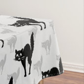 Design der Schwarzen Katze-Schatten-Silhouette Tischdecke (Beispiel)