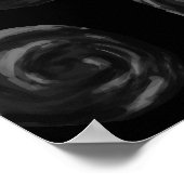 Design der schwarzen Rose. Poster (Ecke)