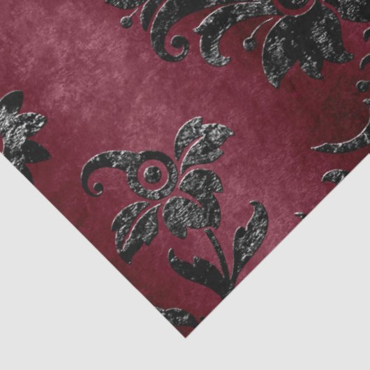 Design der schwarzen Velours-Serie 1 Seidenpapier (Ausschnitt)