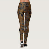 Design der schwarzen Velours-Serie 2 Leggings (Rückseite)