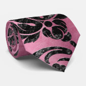 Design der schwarzen Velours-Serie 6 Krawatte (Gerollt)