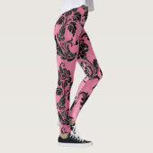 Design der schwarzen Velours-Serie 6 Leggings (Rechts)