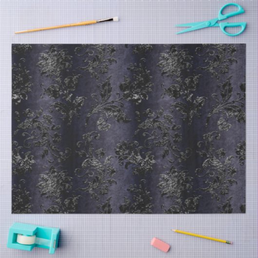 Design der schwarzen Velours-Serie 8 Seidenpapier (Basteln)