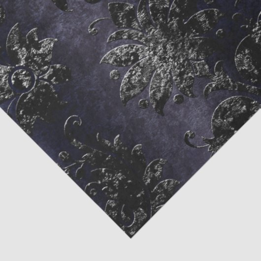 Design der schwarzen Velours-Serie 8 Seidenpapier (Ausschnitt)