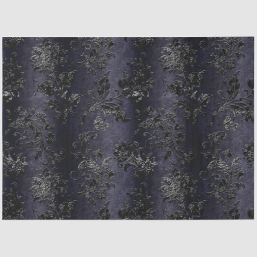 Design der schwarzen Velours-Serie 8 Seidenpapier (Vorderseite)