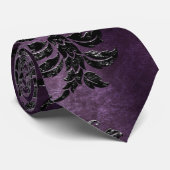 Design der schwarzen Velours-Serie 9 Krawatte (Gerollt)