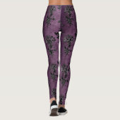 Design der schwarzen Velours-Serie 9 Leggings (Rückseite)