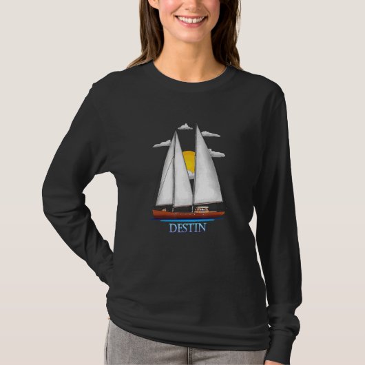 Design der Seefahrer an der Küste T-Shirt (Vorderseite)