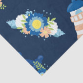 Design der Serie "Floral Nautic" 6 Seidenpapier (Ausschnitt)