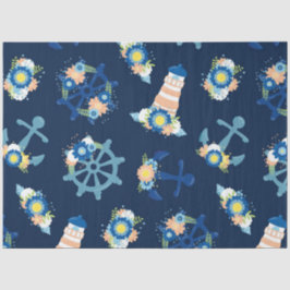 Design der Serie "Floral Nautic" 6 Seidenpapier