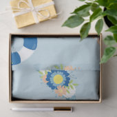 Design der Serie "Floral Nautic" 7 Seidenpapier (Geschenk)