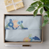 Design der Serie "Floral Nautic" 8 Seidenpapier (Geschenk)