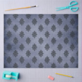 Design der Serie Gothic Blue Damask 12 Seidenpapier (Basteln)
