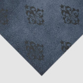 Design der Serie Gothic Blue Damask 7 Seidenpapier (Ausschnitt)