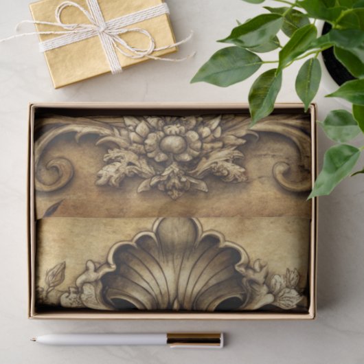 Design der Serie Gothic Junk Journal 6 Seidenpapier (Geschenk)