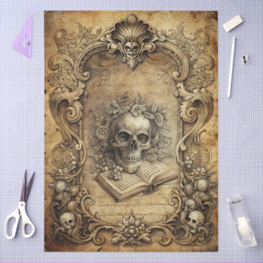 Design der Serie Gothic Junk Journal 6 Seidenpapier (Basteln)