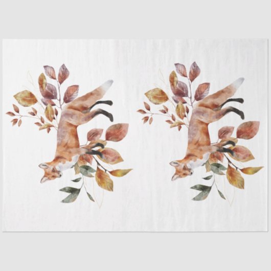 Design der Serie "Herbst" und "Blumen" 36 Seidenpapier (Vorderseite)
