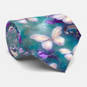 Design der Serie "Mystic Butterfly" 1 Krawatte (Gerollt)