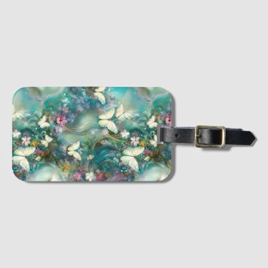 Design der Serie "Mystic Butterfly" 3 Gepäckanhänger (Vorderseite (Horizontal))