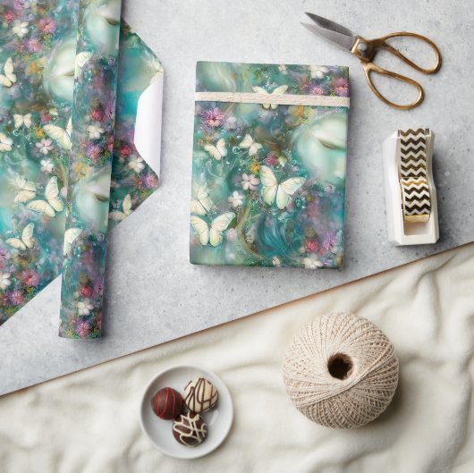 Design der Serie "Mystic Butterfly" 3 Geschenkpapier (Kunsthandwerk)
