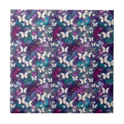 Design der Serie "Mystic Butterfly" 5 Fliese (Vorderseite)
