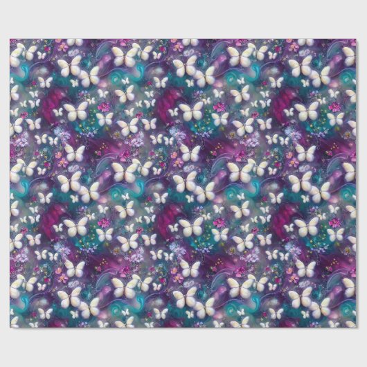 Design der Serie "Mystic Butterfly" 5 Geschenkpapier (Flach)