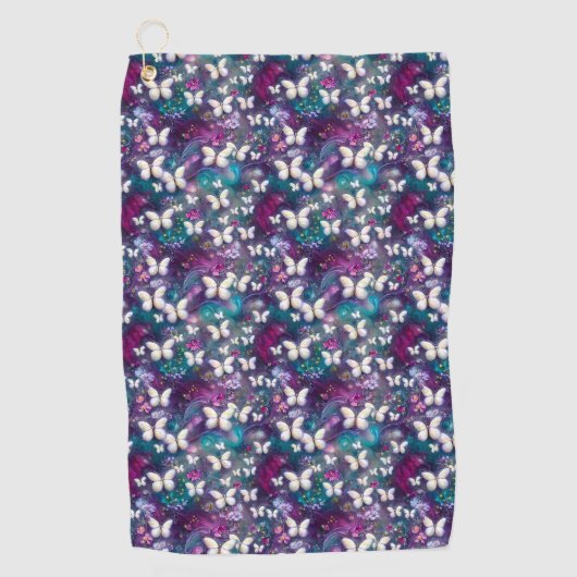 Design der Serie "Mystic Butterfly" 5 Golfhandtuch (Vorderseite)